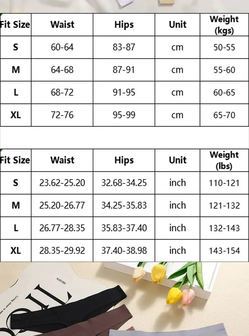 Simples Market 3-piece breathable seamless G-string set, T-back low-waist underwear in black, brown and gray, sizes S–XL.