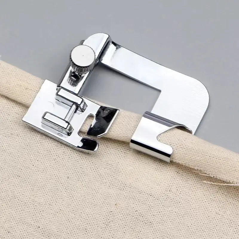 Stainless Steel Sewing Machine Foot Set 9mm 13mm 19mm 25mm Rolled Hem Foot And Press Foot Multi Functional For Home Use