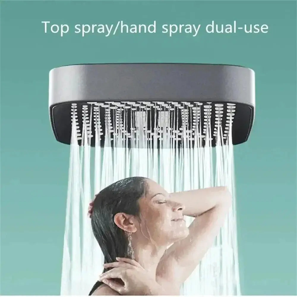 Adjustable Shower Head 3 Modes Rainfall High Pressure Water Saving