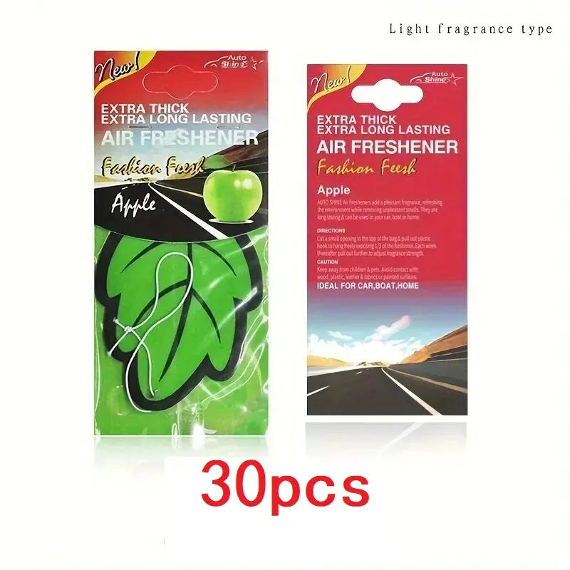 Natural Tea Paper Car Air Freshener Leaf Shape Hanging Scented Vanilla Perfume Fragrance 3 to 60 Pieces