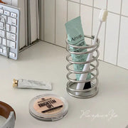 AuroraLux Stainless Steel Toothbrush Holder Rust Resistant Minimalist Bathroom Organizer For Countertop