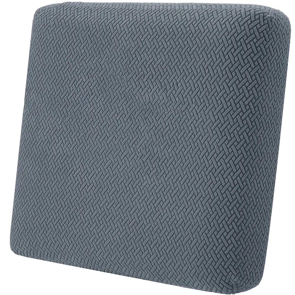 Sofa cover for patio by Simples Market; twill jacquard, slate gray, elastic outdoor protector