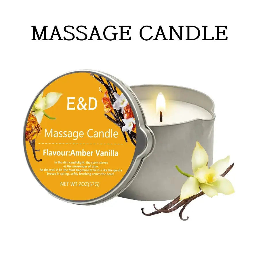 Massage Oil Candle for Stress Relief and Skin Moisturizing Aromatherapy Spa Essentials Luxury Candles