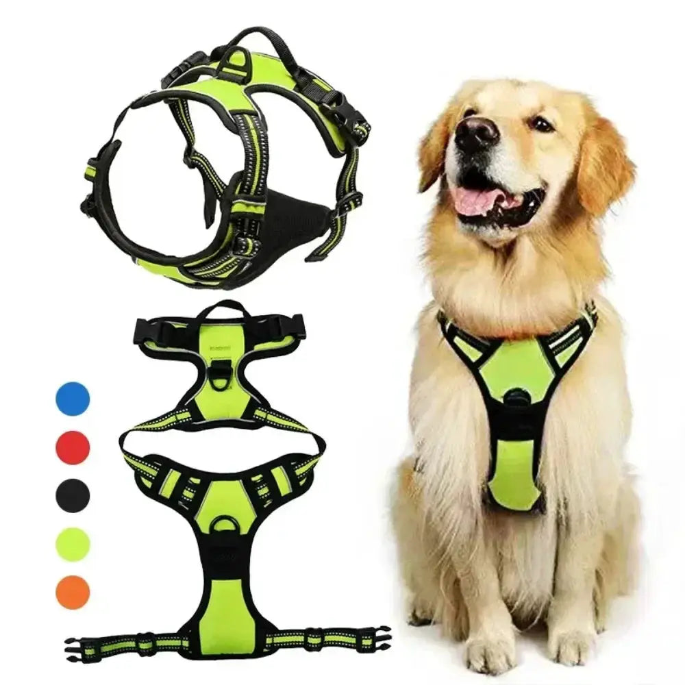 Reflective Adjustable Breathable Vest Chest Strap Harness For Small Medium Large Dogs Cats Puppies Pet Collar Accessory
