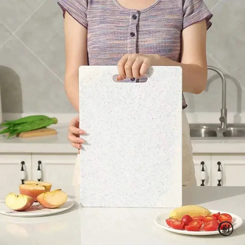 Marble Texture PP Cutting Board Antibacterial And Mildew Resistant Kitchen Vegetable Prep Board Dishwasher Safe
