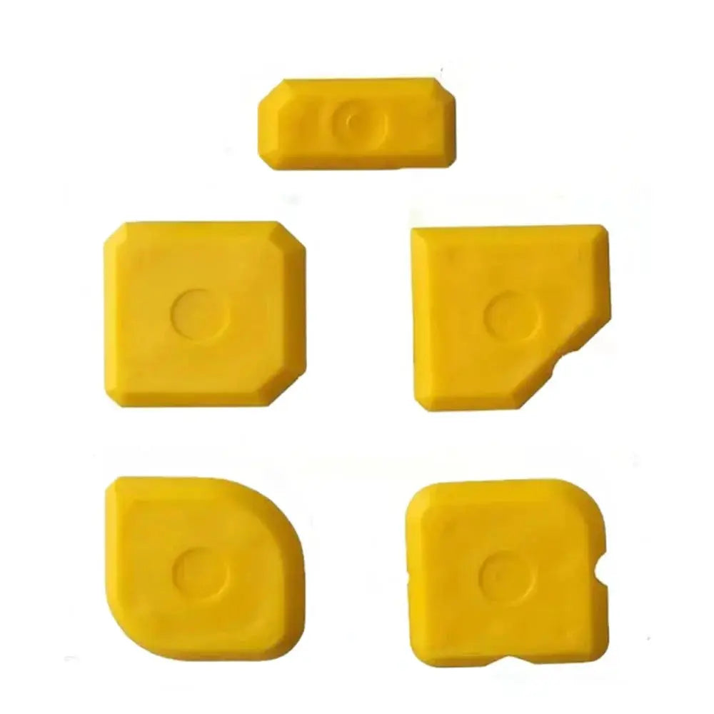5-In-1 Silicone Scraper Squeegee Glue Remover Knife Caulking Tool Kit For Grout Crack Repair