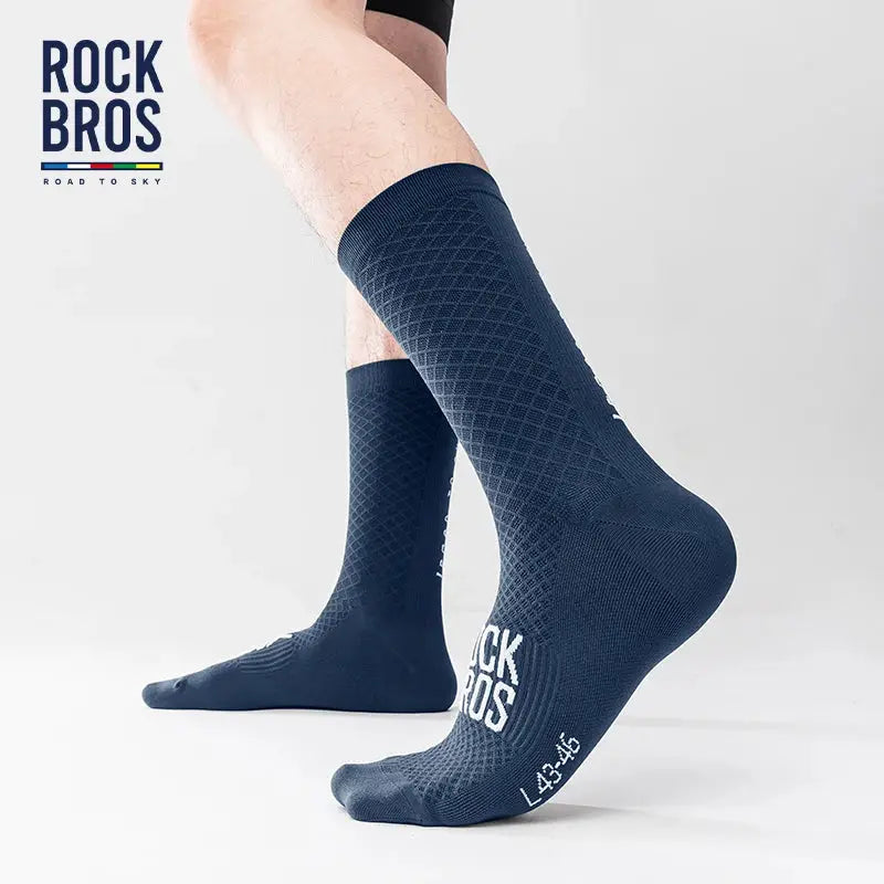 ROCKBROS Road to Sky Sport Socks for MTB and Road Cycling Breathable High Elasticity Shock Absorbing Bike Socks
