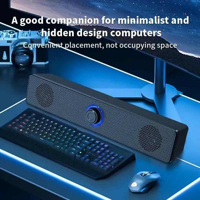 SoundNova 4D Surround Desktop Speaker With Bluetooth And Wired Dual Purpose And High Volume Microphone