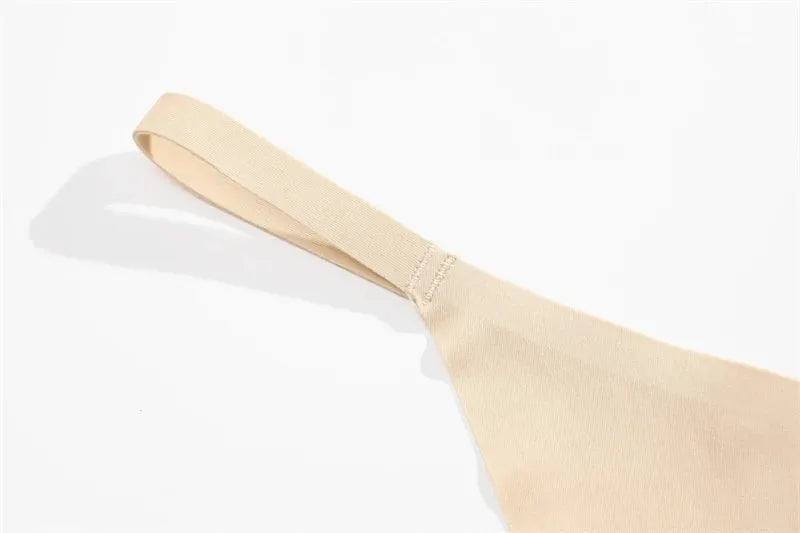 4Pcs Set seamless ultra-thin nude thong underwear, high-stretch breathable G-string lingerie