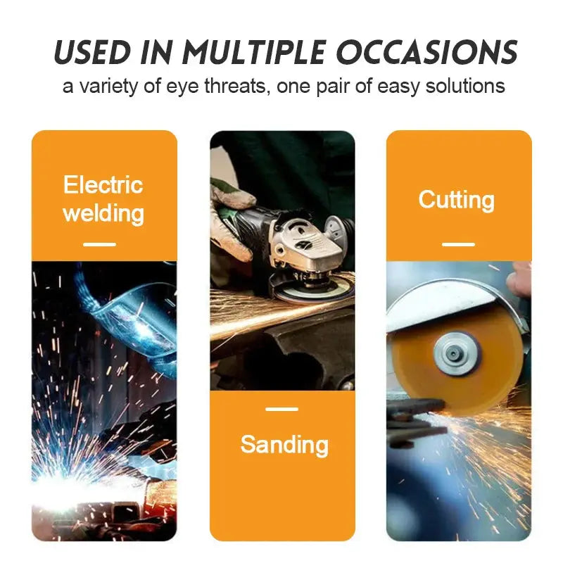 ProWeld Auto Dimming Welding Glasses Solar Powered Anti Glare Eye Protection For Arc Welding Goggles
