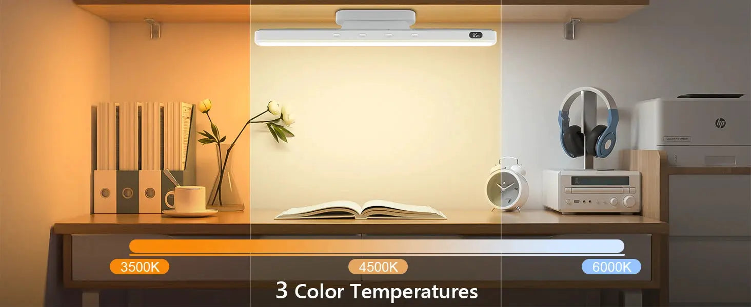 Simples Market WILLED 5W dimmable night light with 3 color temps, rechargeable 2500mAh for under-cabinet or bedside desk