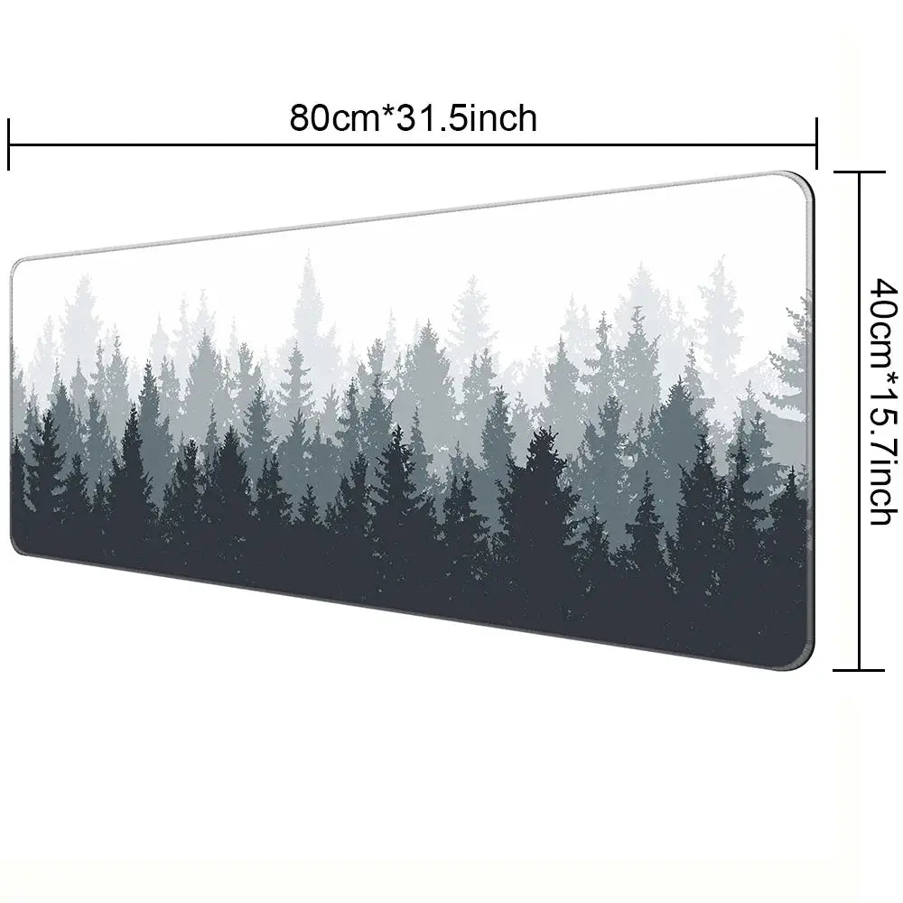 BLIKSEM Large Extended Gaming Desk Mouse Pad With Stitched Edges And Non Slip Rubber Base