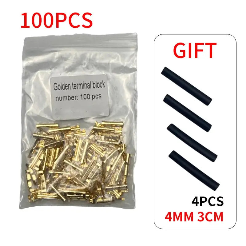 U Type Docking Terminal Brass Double Terminal Block Connector 0.3 to 1.5 mm2 Wire Clamp 50Pcs 100Pcs 200Pcs