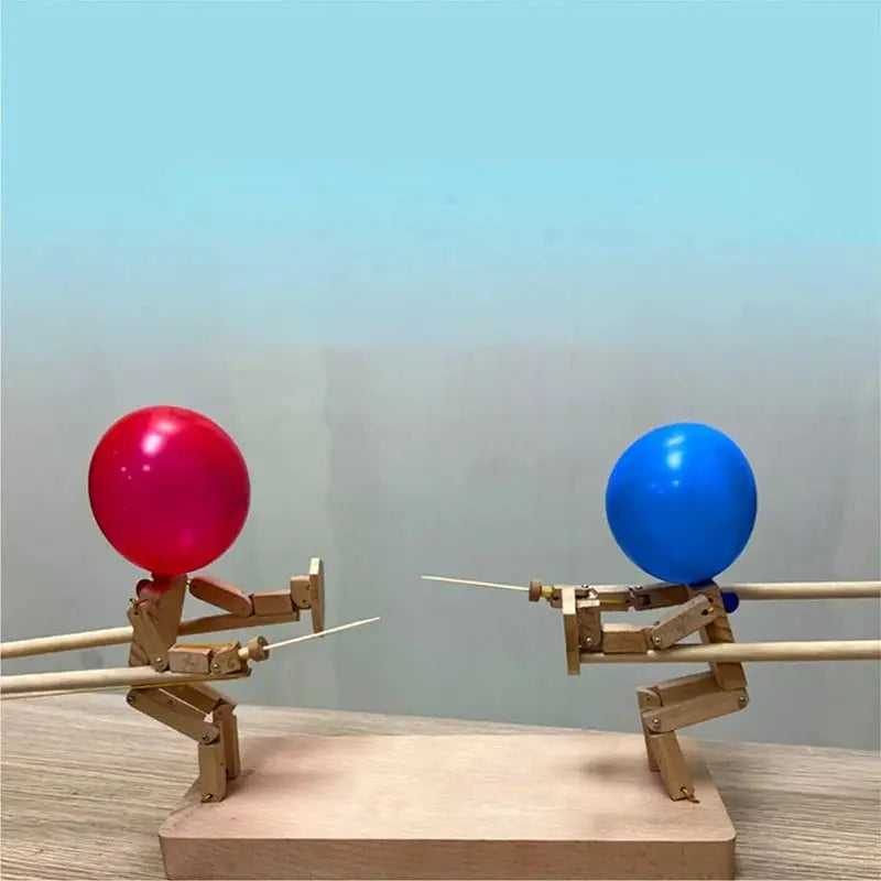 Double Battle Poke Balloon Toy Handmade For Parent Child Interactive Play Balloon Battle Game