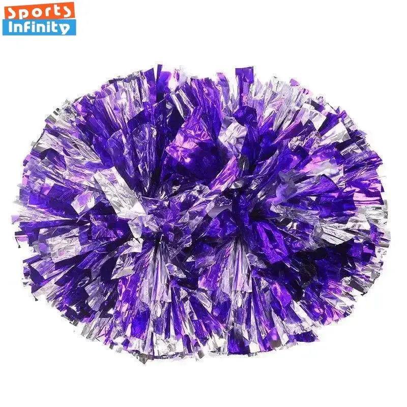 Large Cheerleading Pom Poms With Handle Cheer Balls Big Gold Silver Red Yellow Blue For Women And Kids Accessories