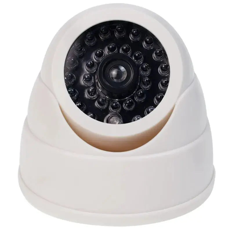 1 Piece Dummy Fake Camera With LED Red Light Battery Operated No Wiring Required Indoor Outdoor Dome Security Camera