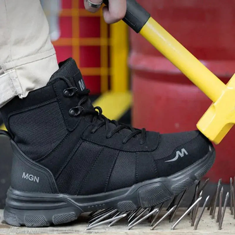 Indestructible Safety Shoes For Men And Women With Steel Toe And Puncture Proof Non Slip Work Boots