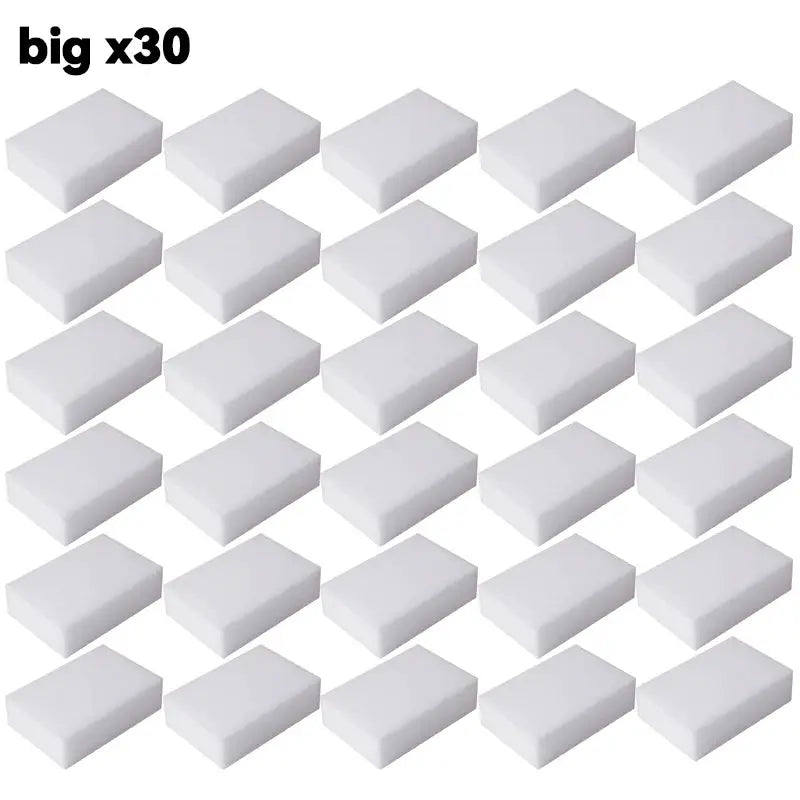 EcoClean Melamine Sponge Magic Eraser 50 Pack Non Toxic Antibacterial Cleaning Sponges For Kitchen And Bathroom