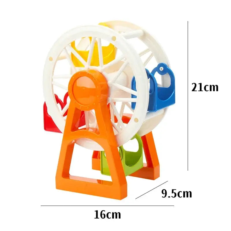 Big Building Blocks Duplo Compatible Large Brick Ferris Wheel Seesaw Slide Swing Educational Toy For Kids