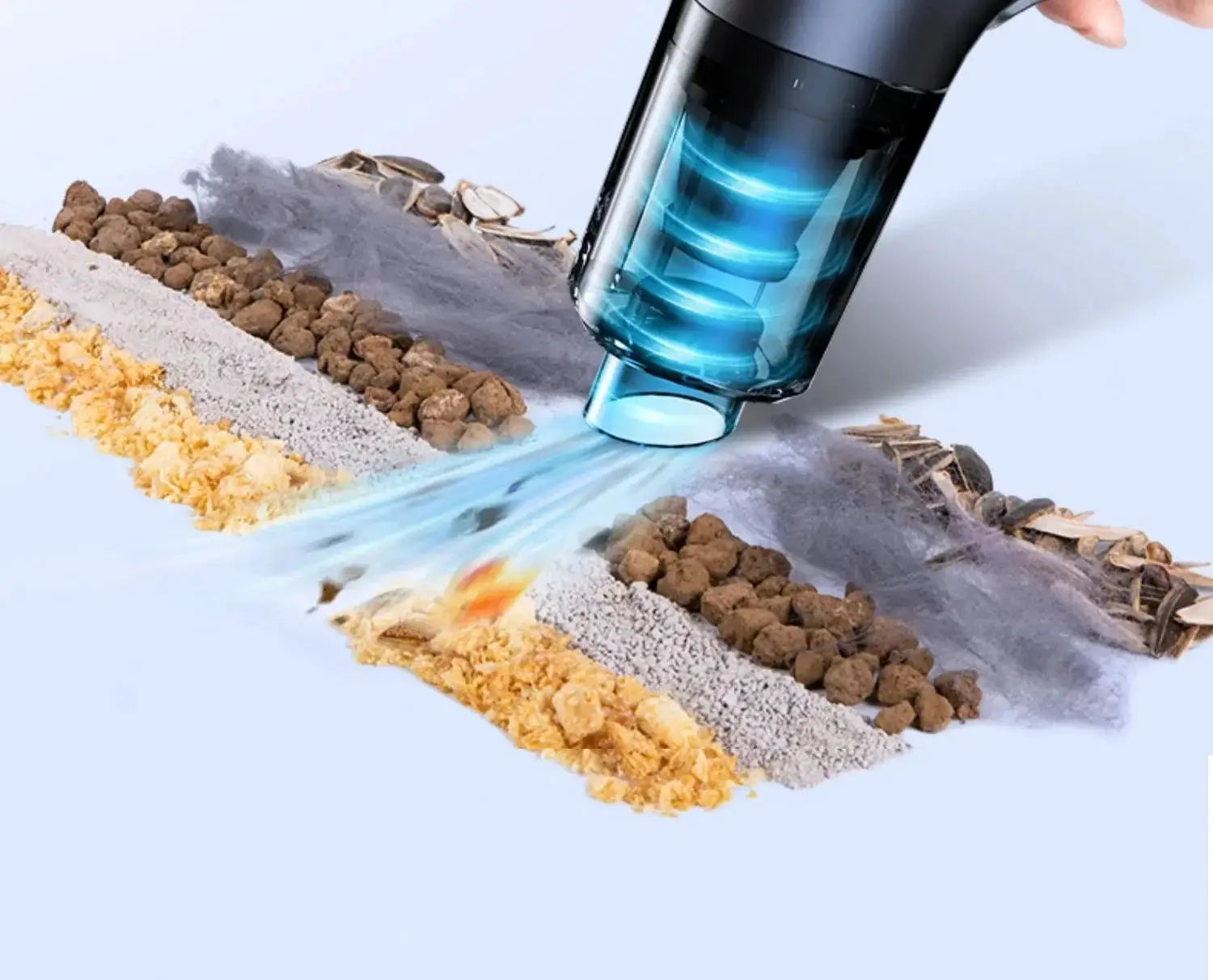 CENRR 98000PA car vacuum cleaner, portable wireless handheld with strong suction