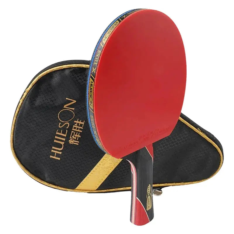 HuIESON Single Professional Training Carbon Table Tennis Bat Racket Ping Pong Paddle For Beginners And Pros 6 7 8 Star