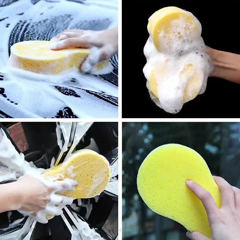 AutoCare Car Wash Sponge Honeycomb Large High Density Foam For Rich Foam And Gentle Scratch Free Detailing