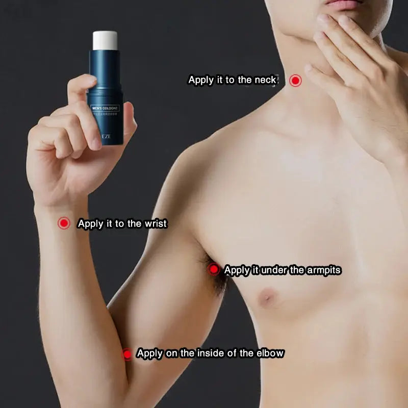 Fanzhen Mens Solid Cologne Stick Light Fresh Scent For All Day On The Go Portable Fragrance