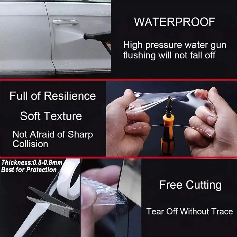 AutoShield Car Door Sill Protector Universal Edge Sticker Anti Scratch Waterproof Protection