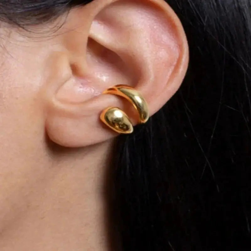 Gold Color Non Piercing Ear Cuff Earrings For Women Minimalist Daily Wear Trendy Gift 2026