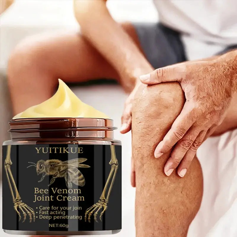 Yuitikue Natural Unisex Bee Venom Joint Cream Deep Penetrating Fast Acting For Gentle Joint Care 60g