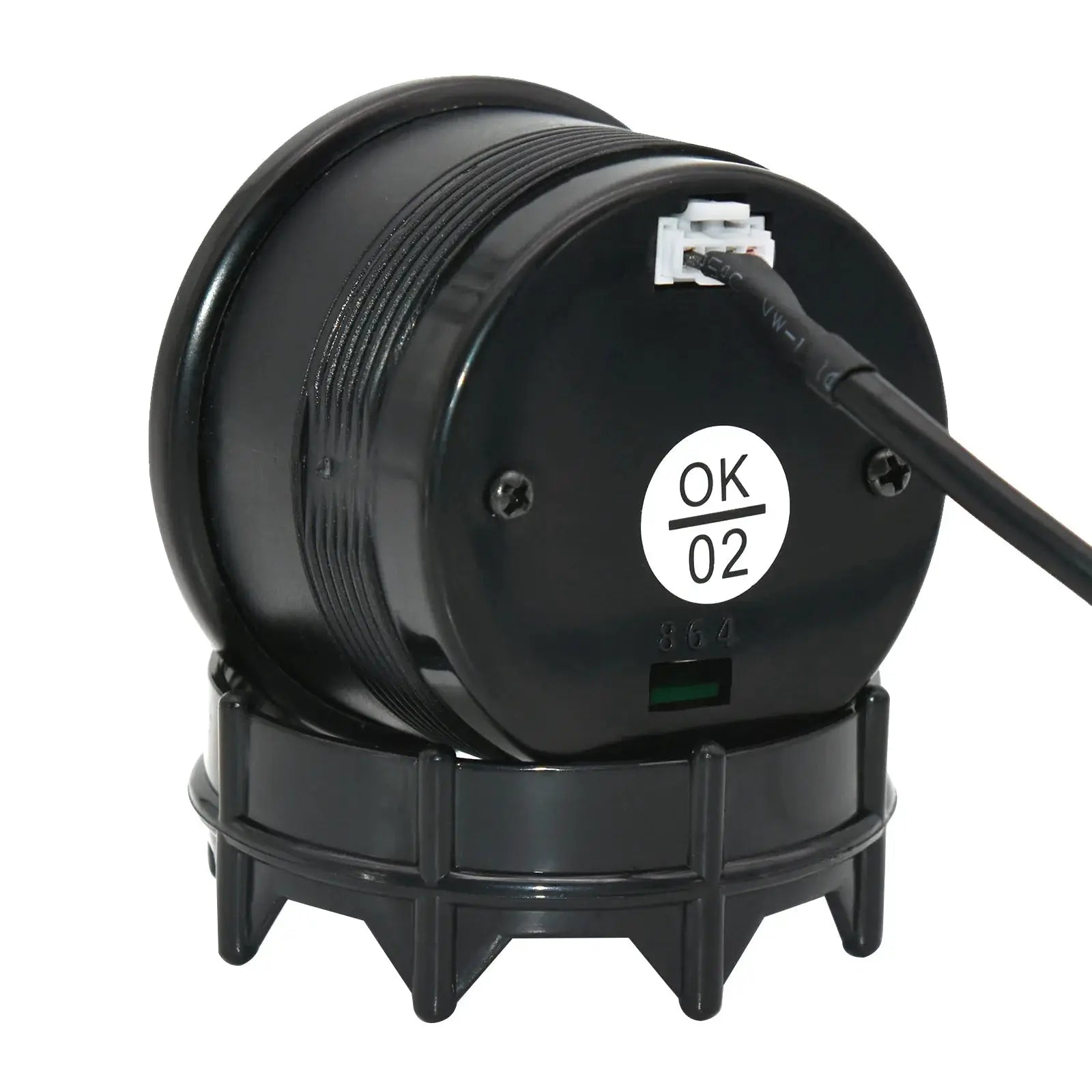 Universal 2-inch 52mm digital gauge with blue LED display and wiring connector
