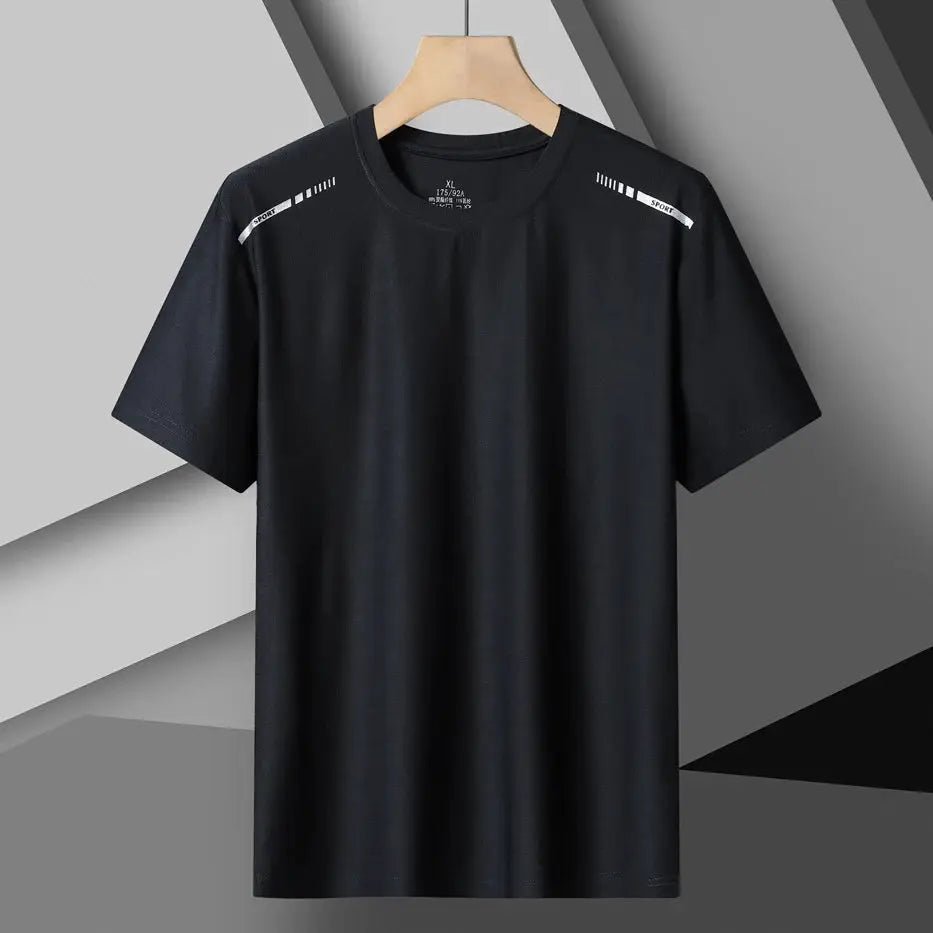 Women Reflective Running Tee High Elastic Breathable Quick Dry Ice Silk Summer Active Top Short Sleeve