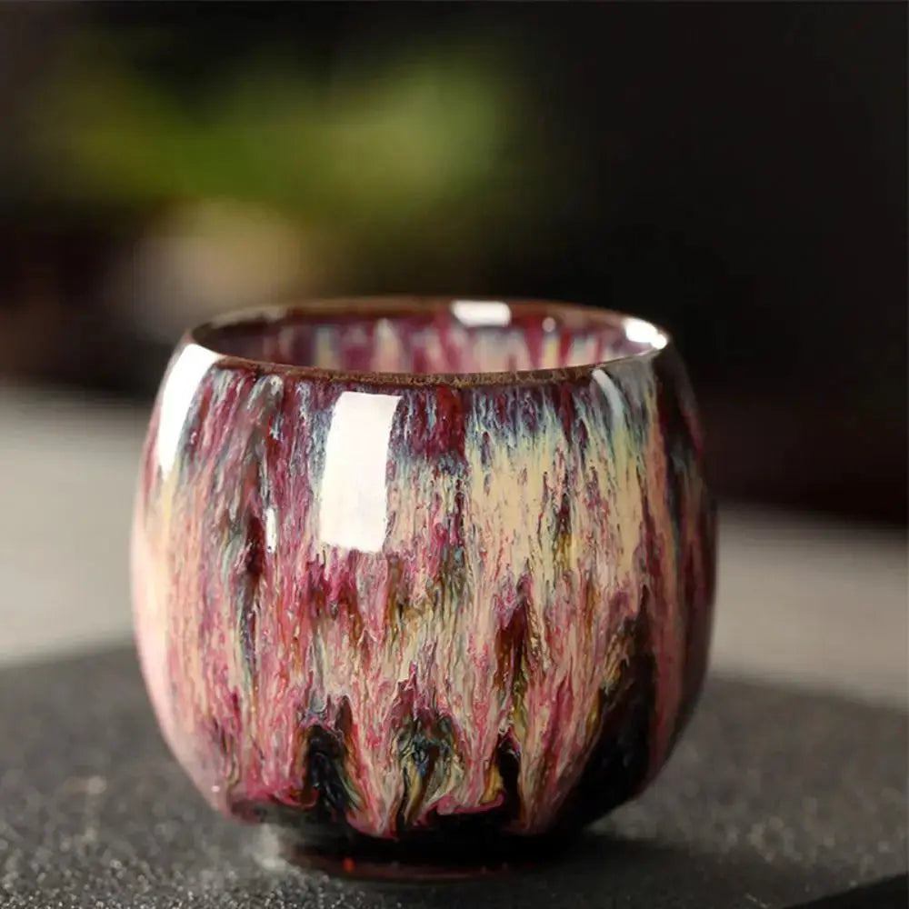 ZenCraft Japanese Style Ceramic Tea Cup Kiln Transformation Glazed Porcelain For Espresso Kung Fu Tea And Coffee