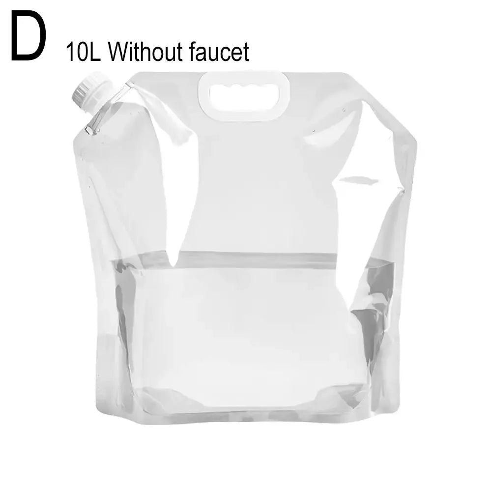 Portable Camping Water Bag 5L And 10L Foldable Water Container Lightweight For Outdoor Travel