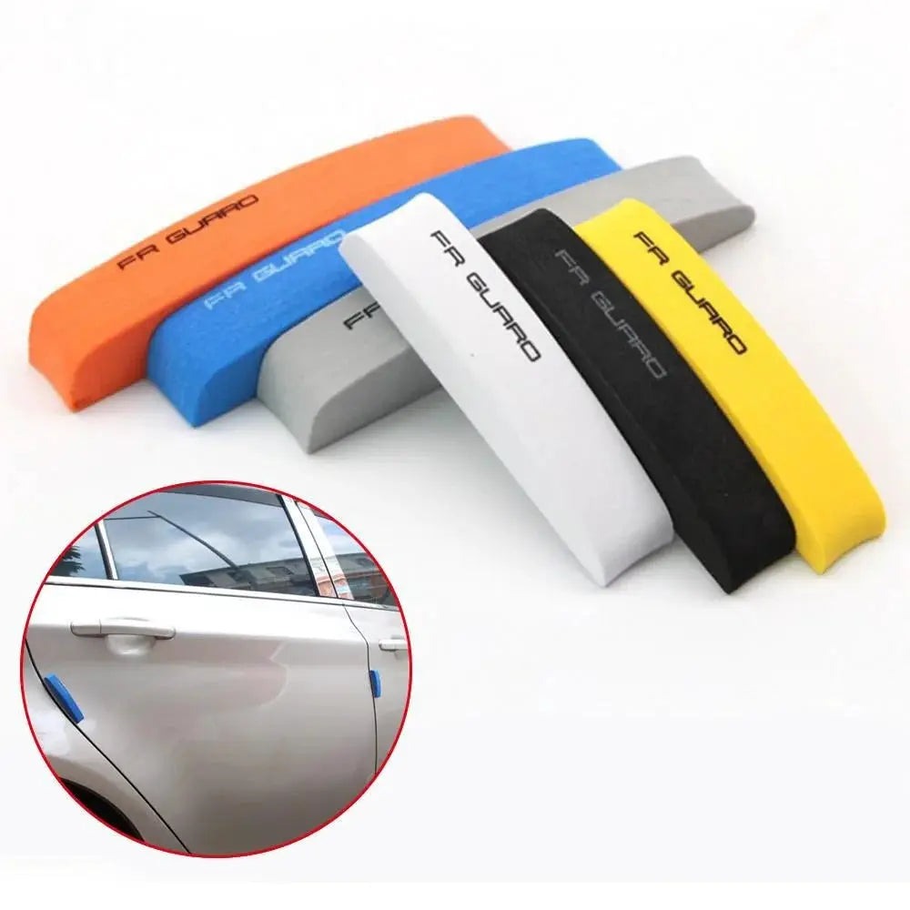 4 Piece Car Door Protector Guard Strips Rubber Bumper Stickers Auto Door Edge Protection Scratch Guard