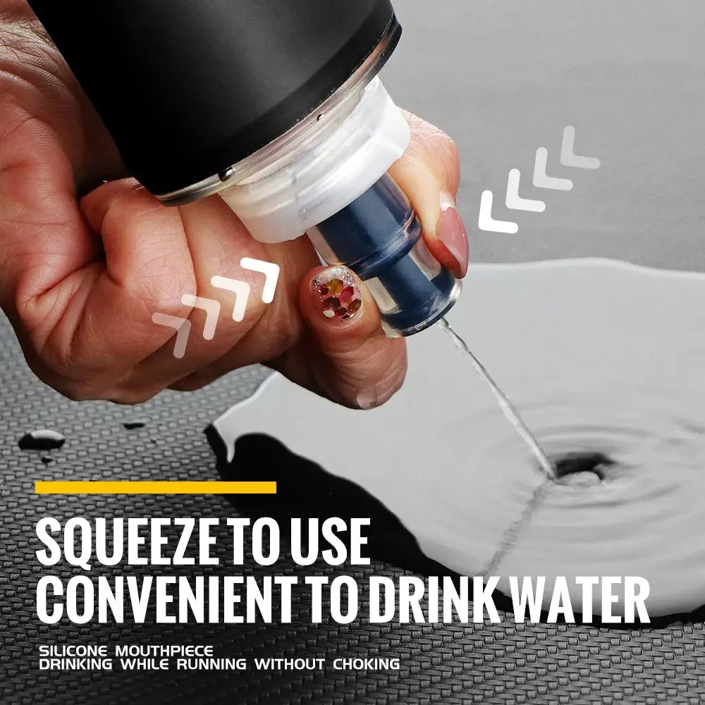 WRELS Soft Flask hydration bottle by Simples Market; TPU collapsible, BPA-free, silicone mouthpiece for running
