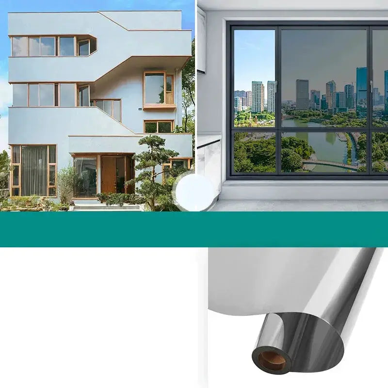 Household Insulated Glass Film For Windows Privacy Protection And Sun Protection One Way Mirror Window Film