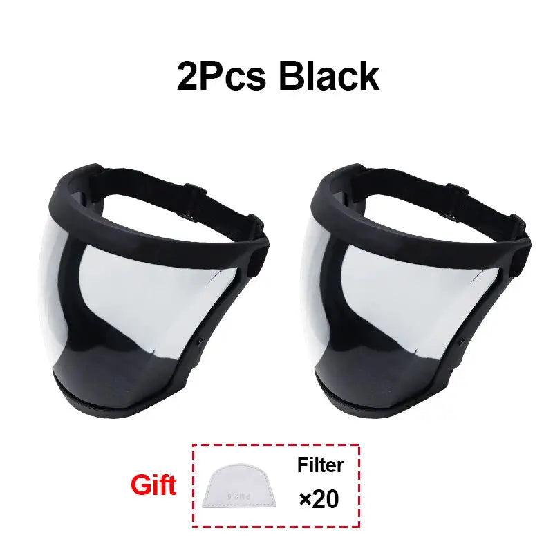 Transparent Face Shield Mask For Work Protection Reusable Protective Shield For Kitchen And Hospitality