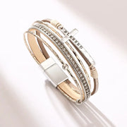 Bohemian Cowboy Chic Cross Bracelet Western Jewelry For Women Christian Religious Bracelet