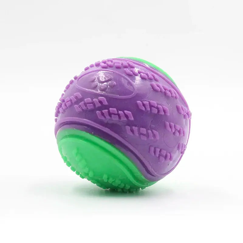 Dogs Interactive Toys Soft TPR Ball Squeaky Bite Resistant For Pet Teeth Cleaning