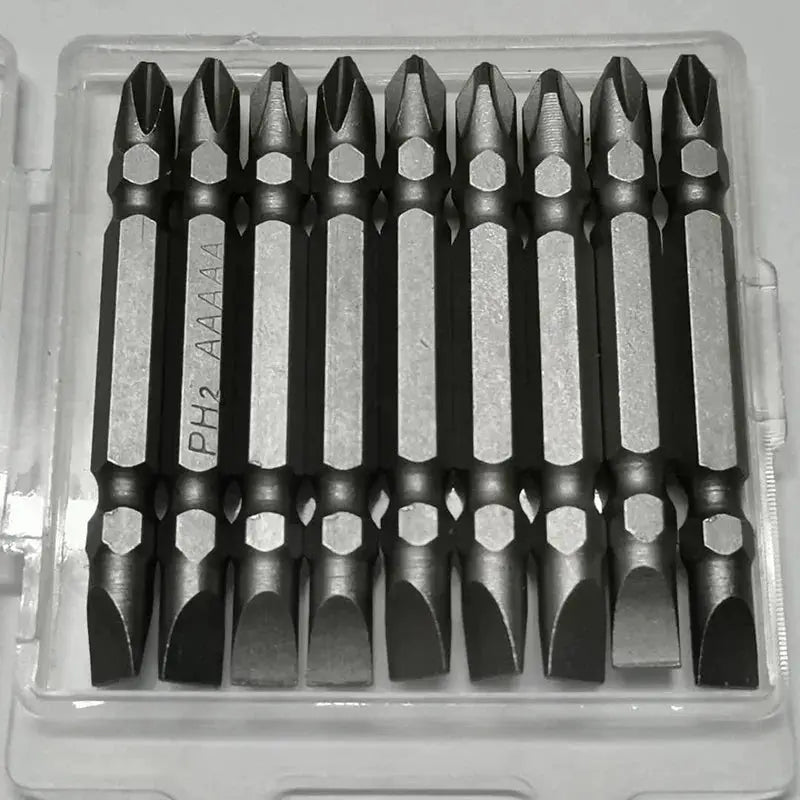 65mm PH2 Magnetic Anti Slip Screwdriver Bits Set With One Quarter Inch Hex Shank For Hand Electric Drills And Drivers