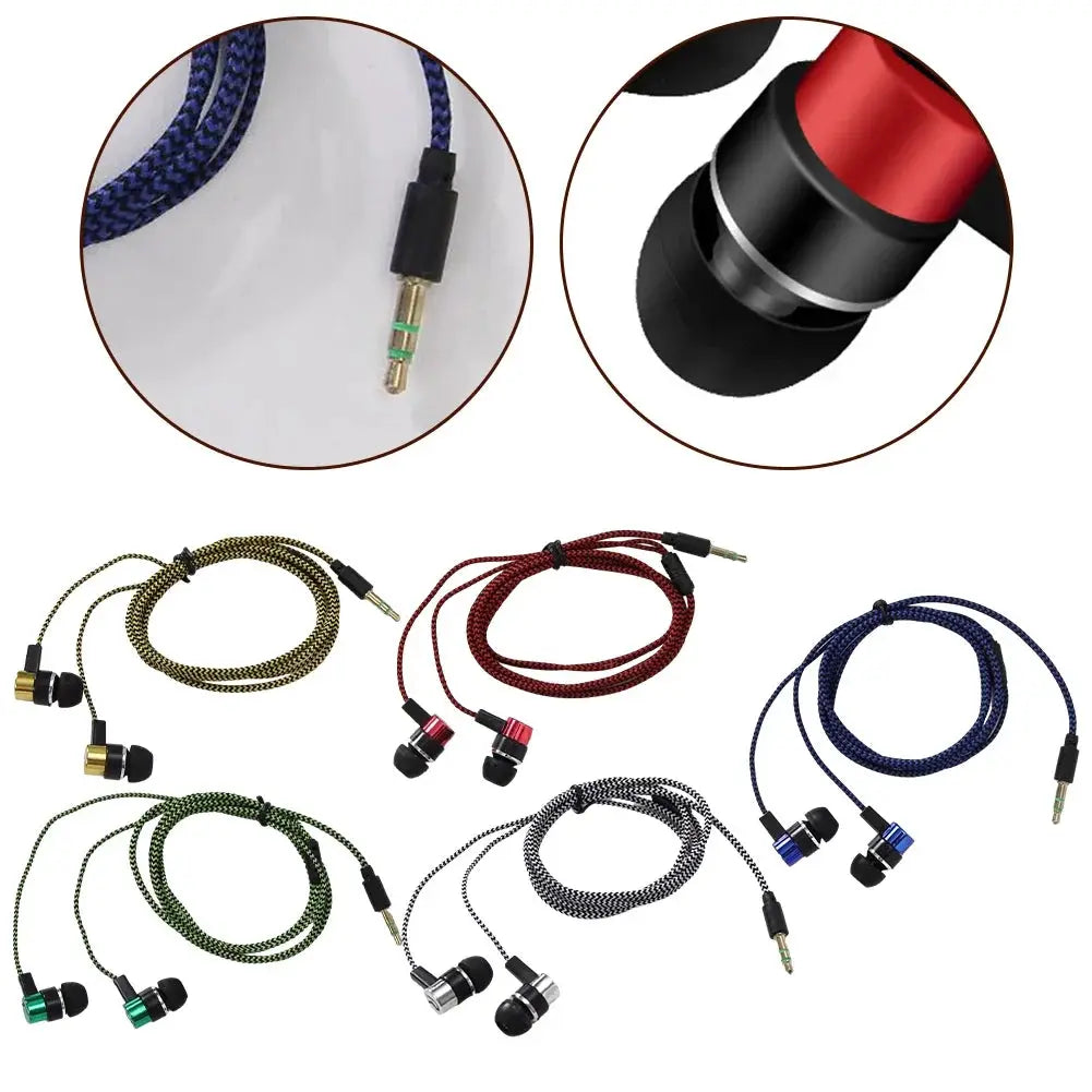 NovaSound 3.5mm In-Ear Wired Headphones With Superb Bass Stereo Sound Noise Isolation And Comfortable Fit