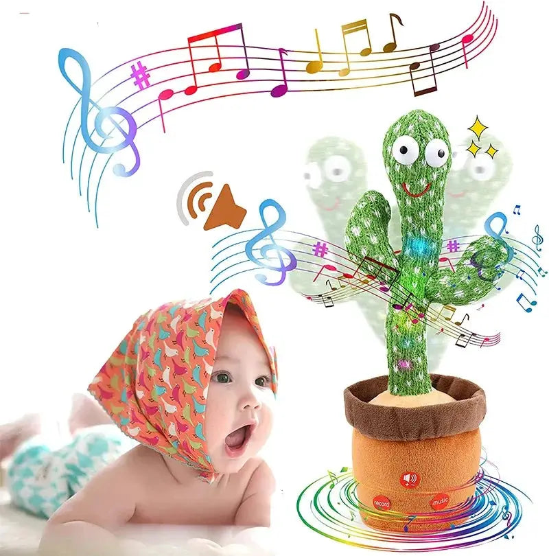 Dancing Cactus Plush Toy Repeats What You Say Sings And Dances Interactive Decor For Kids