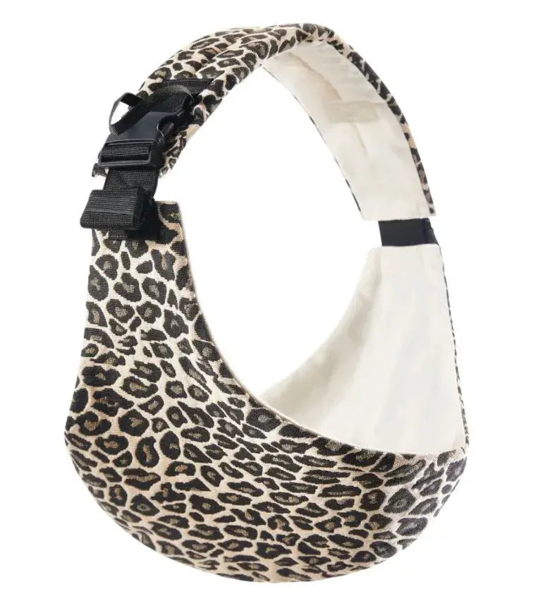LumaBaby Leopard Pattern Front Hug Baby Carrier Ergonomic Waist Stool For Comfortable Outings Up To 20 Kg