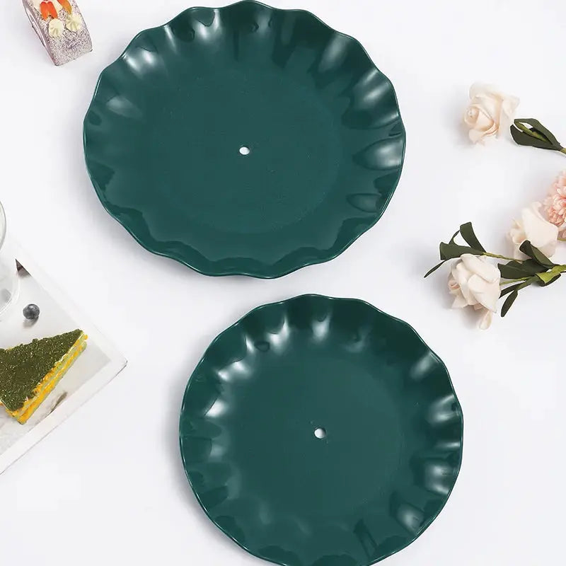 Double Layer Cake Stand Round Dessert Candy Display Tray For Wedding Party Home Decoration Exquisite