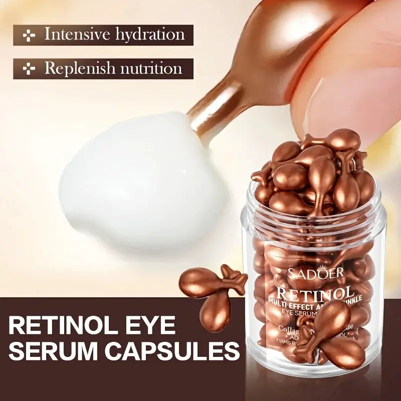 Lumina Retinol Multi Effect Firming Capsule Serum Hydrating Eye Cream Set For Delicate Eye Area