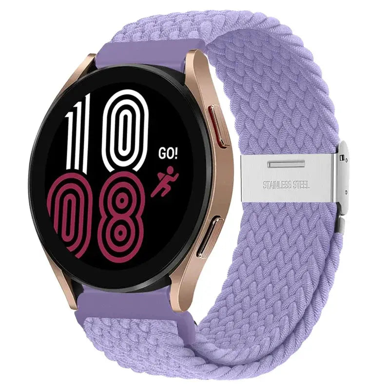 20mm 22mm Nylon Band for Samsung Galaxy Watch 6 5 4 40/44mm 5Pro Active 2 Gear S3 Braided Elastic Bracelet for Huawei GT2/3 4Pro