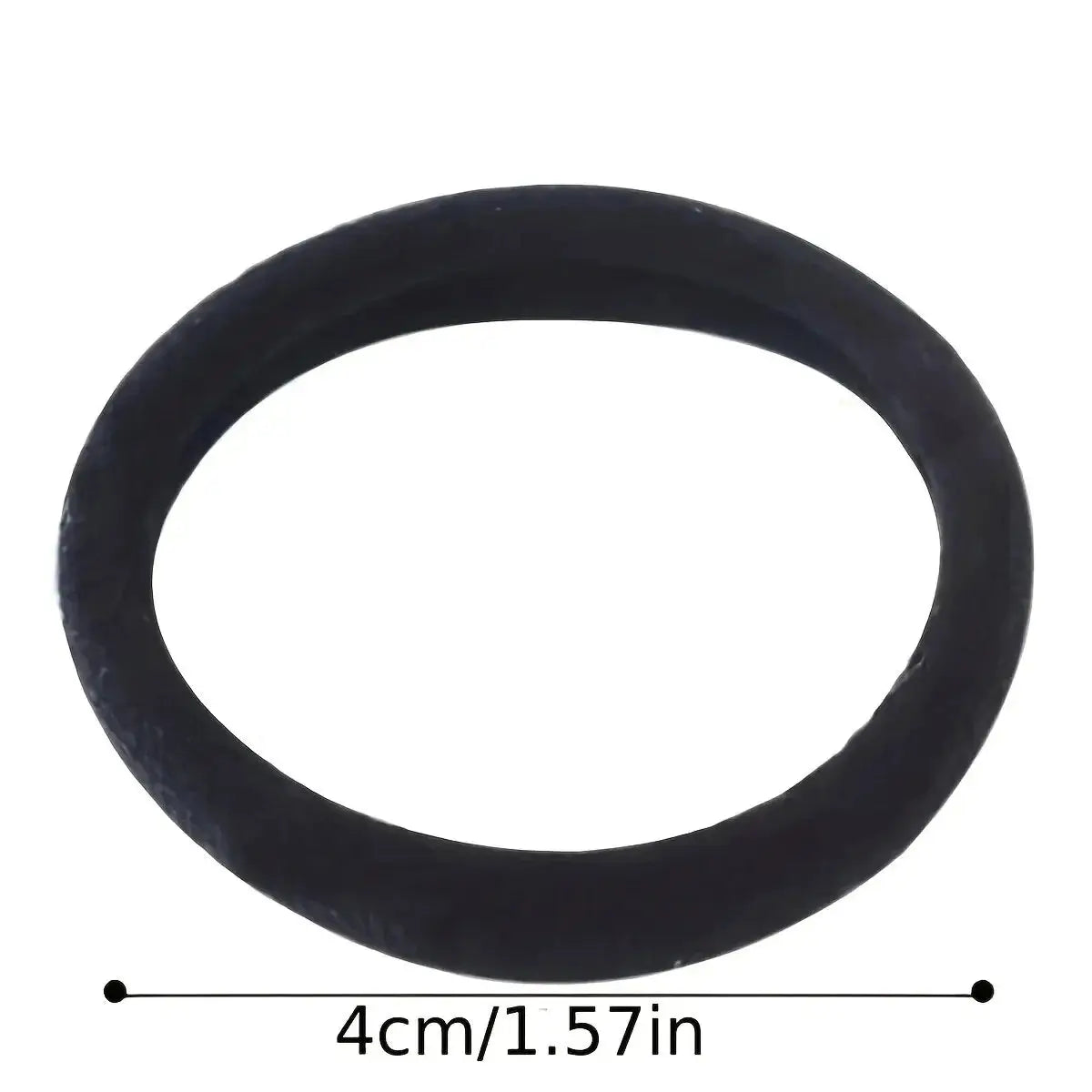 BrandName Black Hair Bands For Women And Girls Nylon Elastic No Slip Ponytail Holders 50/100 Pack