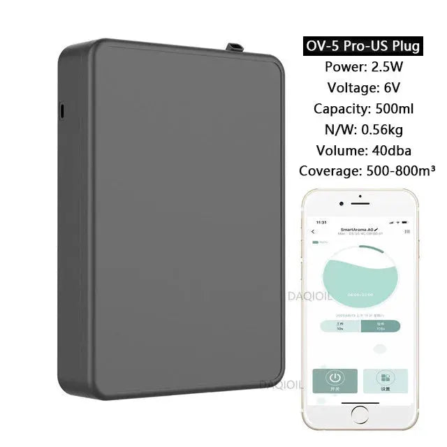 500ML Capacity Smart Scent Air Machine Waterless Essential Oil Diffuser For Home Office And Professional Air Freshener