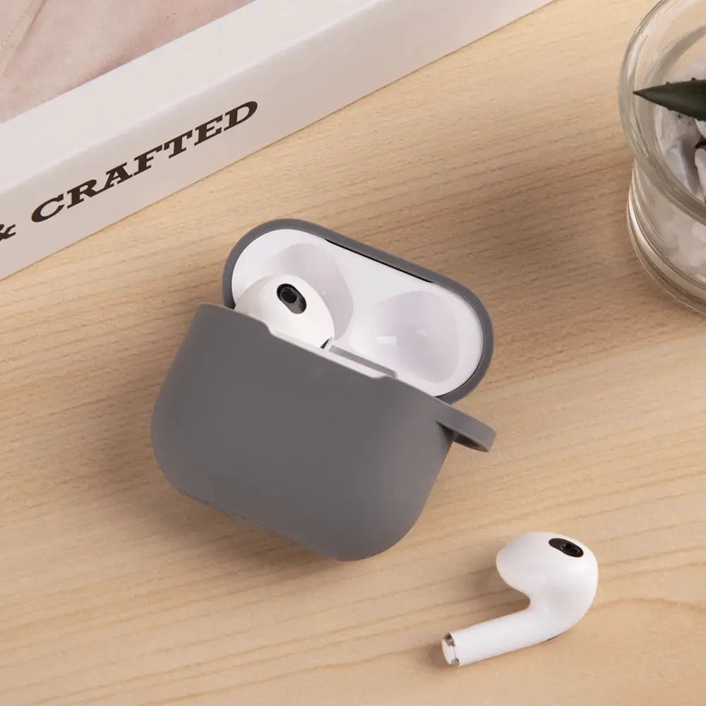 AirGuard Silicone Case For AirPods 4th Gen 2024 Wireless Headset TPU Shockproof And Scratch Resistant With Hook